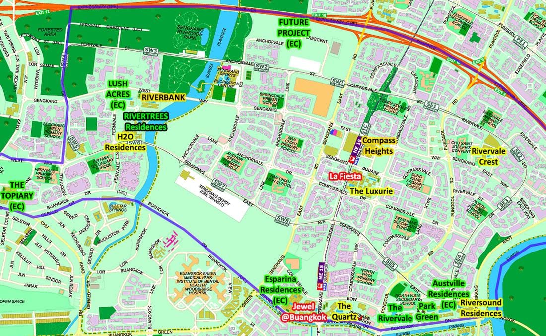 karta Сенгканге Singapur