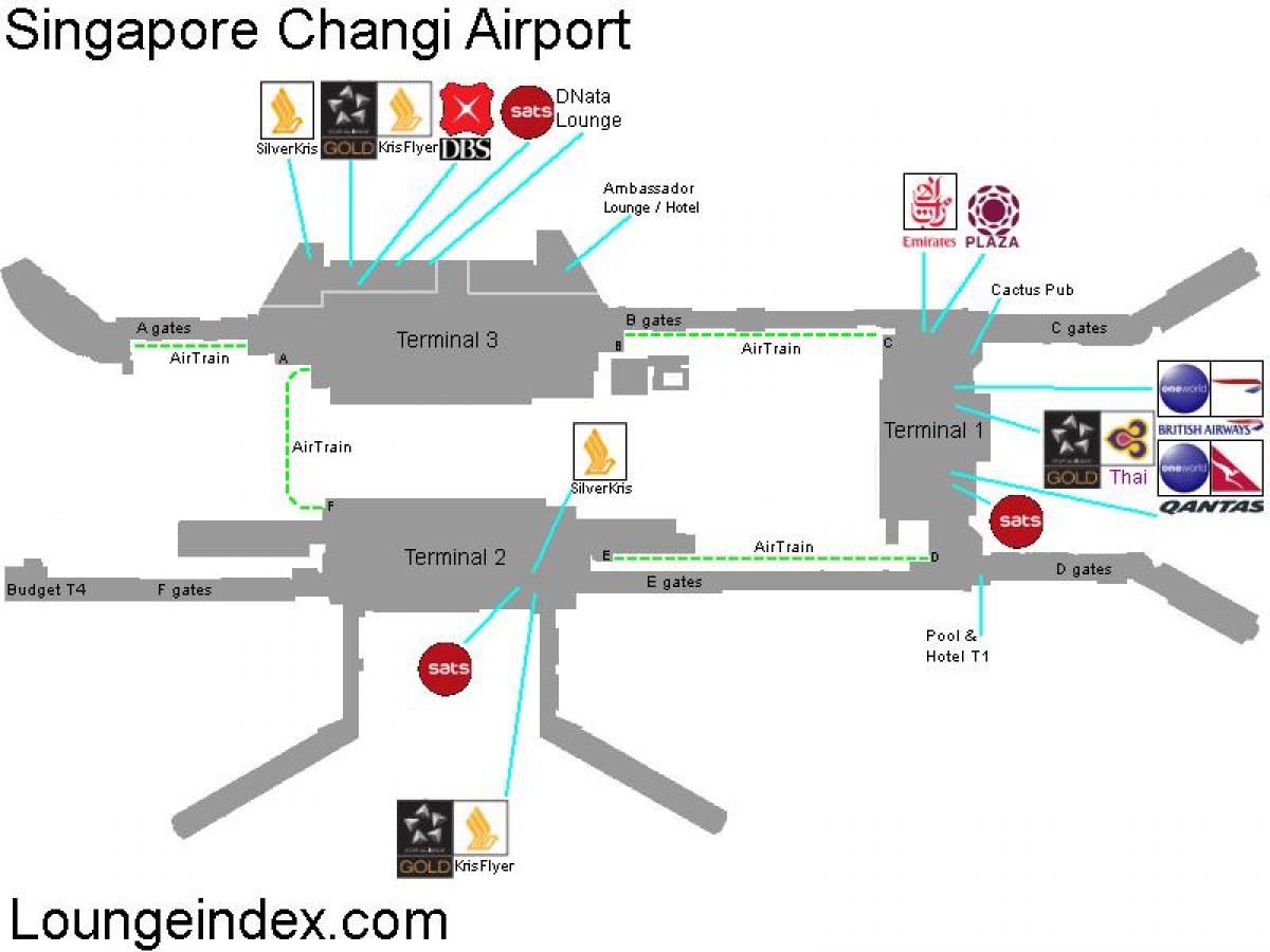 kartu na aerodromu u Singapuru