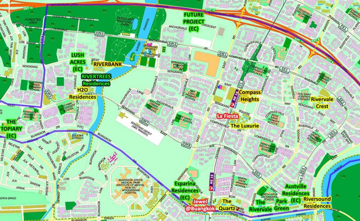 karta Сенгканге Singapur