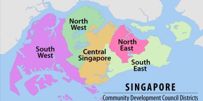 Karta području Singapur