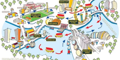 Singapur karta za turistički